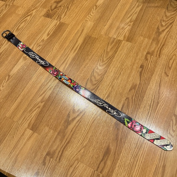 Ed Hardy by Christian Audigier Eternal Love Leather Belt Medium‎ main image 4